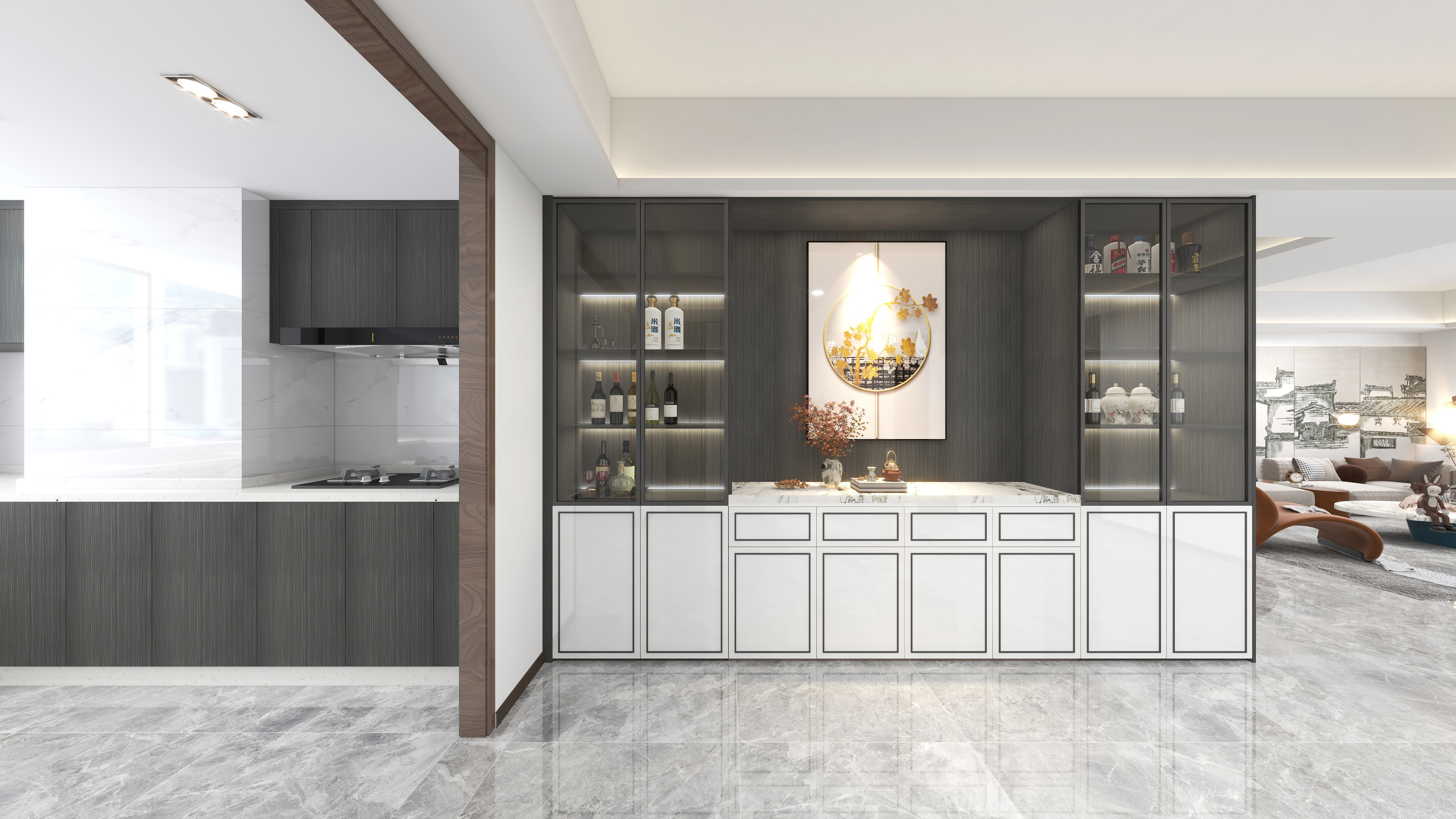 金利源丨開門即驚艷的現(xiàn)代玄關(guān)柜